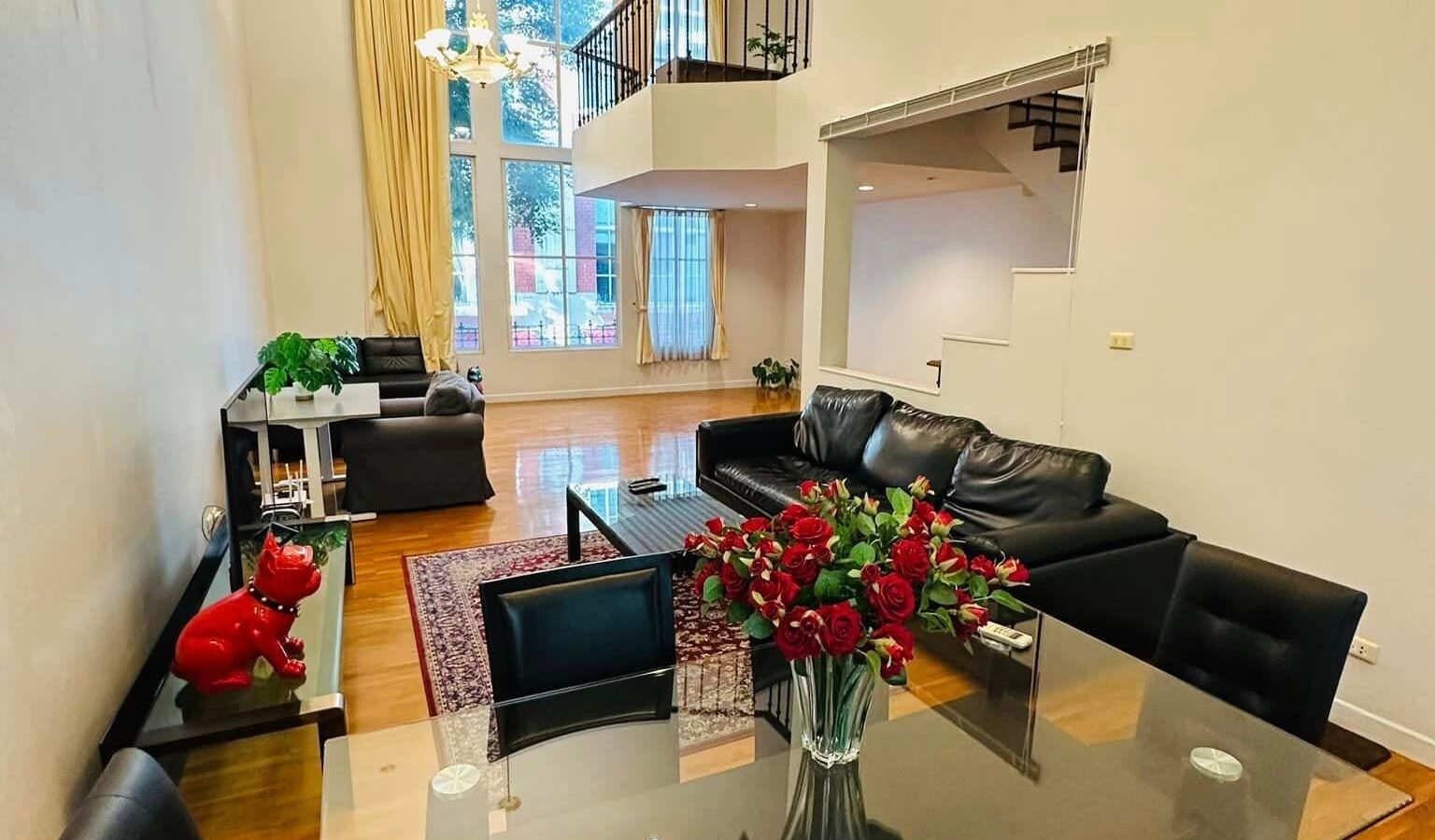 For Rent | Baan Klang Krung Thonglor | Spacious 4-Storey Townhome